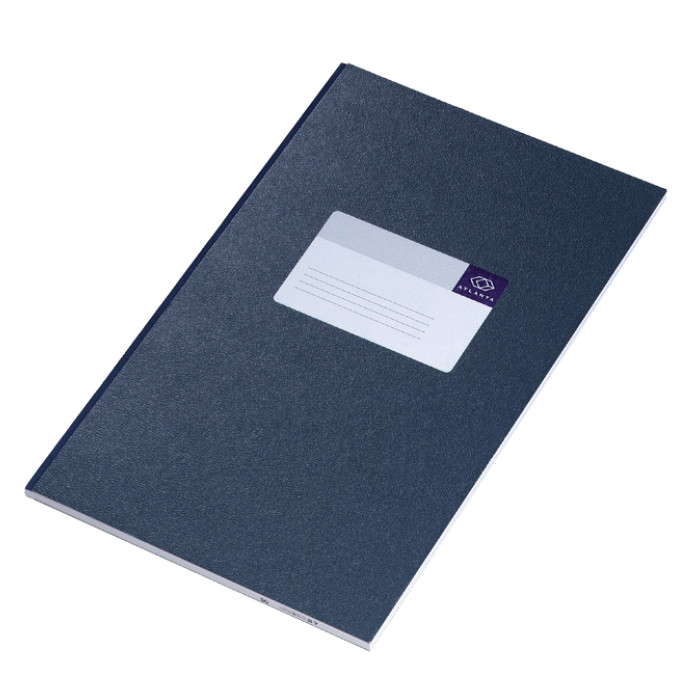 Notitieboek Djois Atlanta gelijmd 330x205 192blz lijn blauw