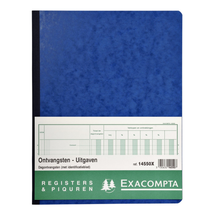Register Piqure dagontvangsten 320x250mm 80vel assorti