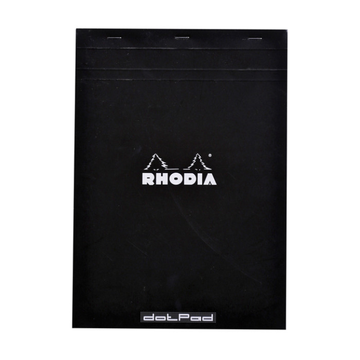 Schrijfblok Rhodia A4 dots 80 vel 80gr zwart