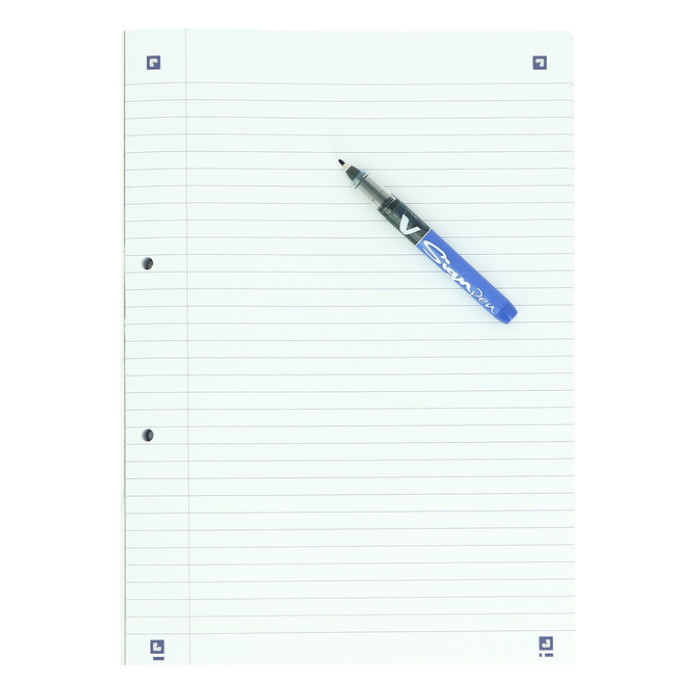 Cursusblok Oxford School A4 lijn 2-gaats 200 pagina's 80gr assorti