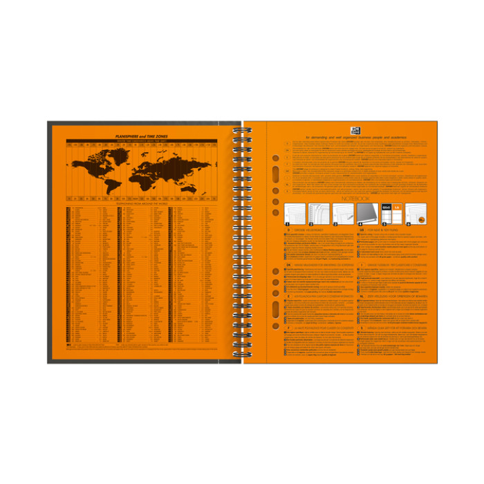 Spiraalblok Oxford International Notebook A5+ ruit 160 pagina's