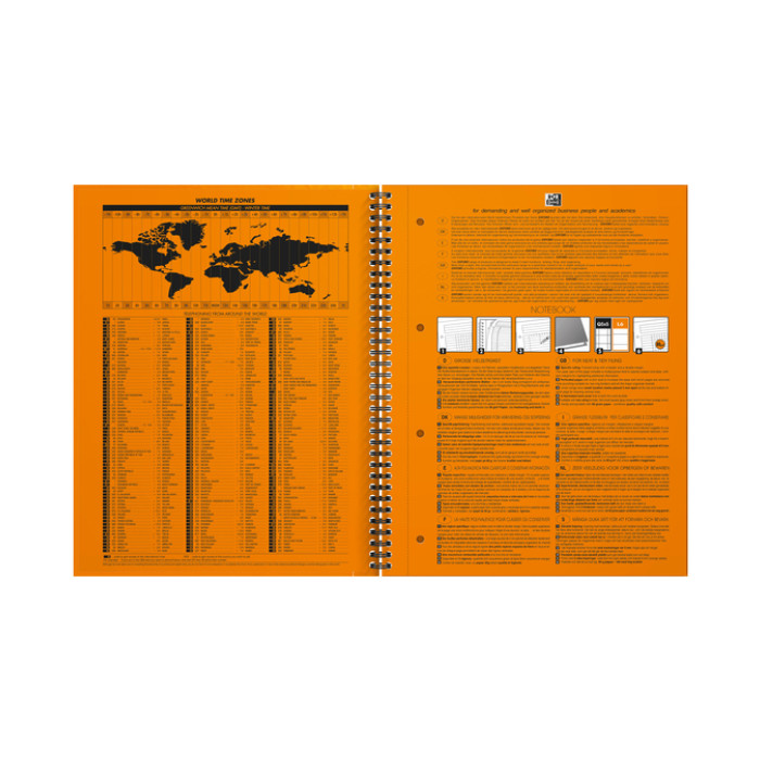 Spiraalblok Oxford International Notebook A4+ 160 pagina's lijn