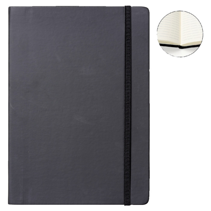 Notitieboek Quantore A4 lijn192 blz 80gr zwart