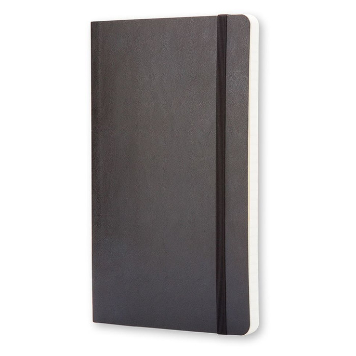 Notitieboek Moleskine pocket 90x140mm lijn soft cover zwart