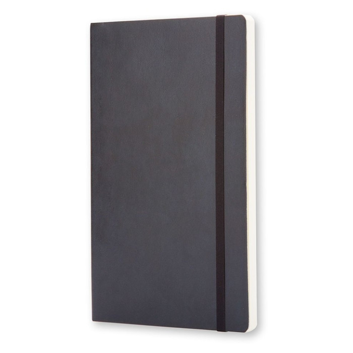 Notitieboek Moleskine pocket 90x140mm blanco soft cover zwart