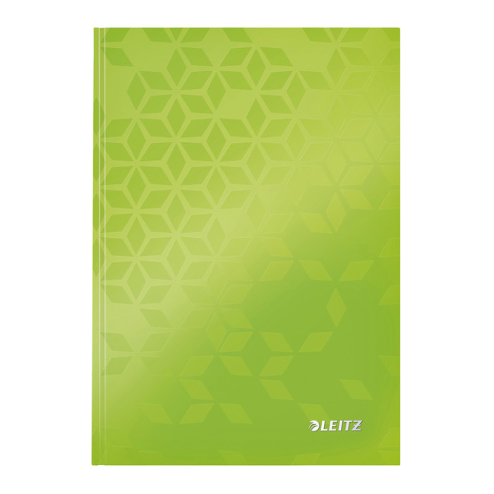 Notitieboek Leitz WOW A5 160blz 90gr lijn groen