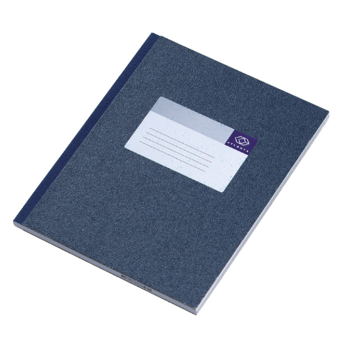 Notitieboek Djois Atlanta gelijmd 210x165mm 160blz lijn blauw