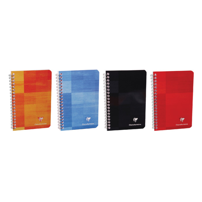 Notitieboek Clairefontaine 165x210mm 120 pagina's spiraal lijn