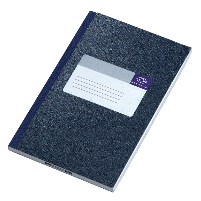 Notitieboek Djois Atlanta gelijmd 165x105mm 128blz blauw