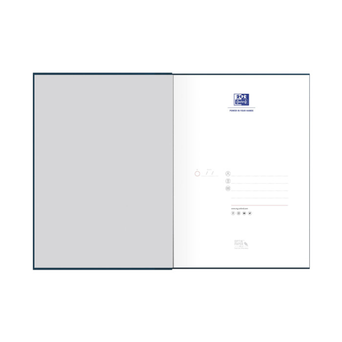 Notitieboek Oxford Office Essentials A4 96vel lijn zwart