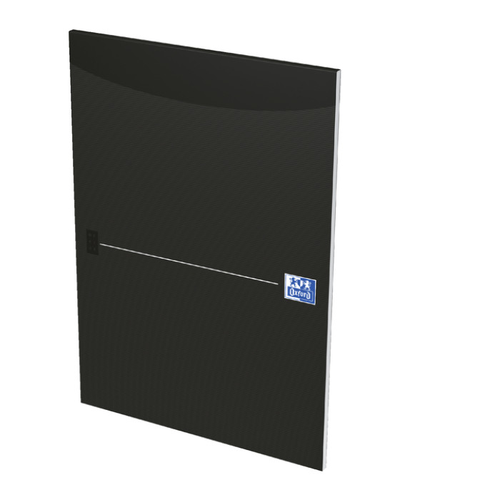 Schrijfblok Oxford Office Smart A4 lijn 50 vel 80-90gr zwart