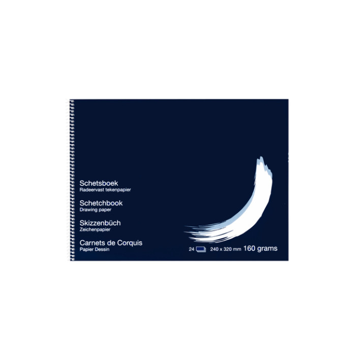 Schetsboek Papyrus 240x320mm 160gr 24 vel
