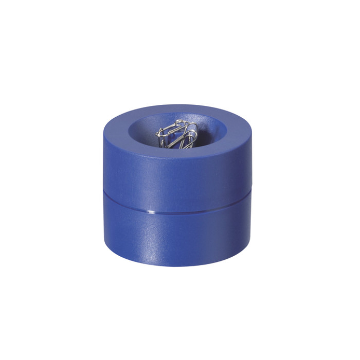 Papercliphouder MAUL Pro magnetisch Ø73x60mm blauw