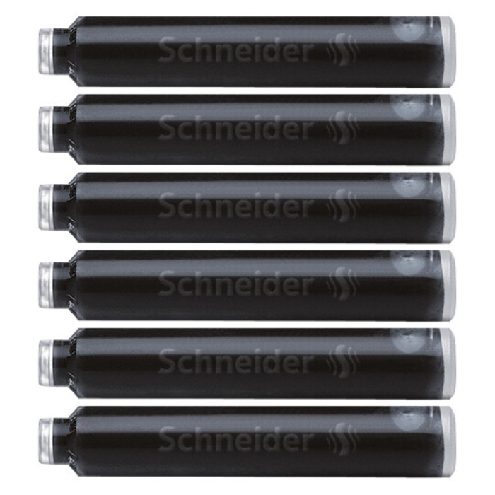 Inktpatroon Schneider din zwart doos à 6 stuks