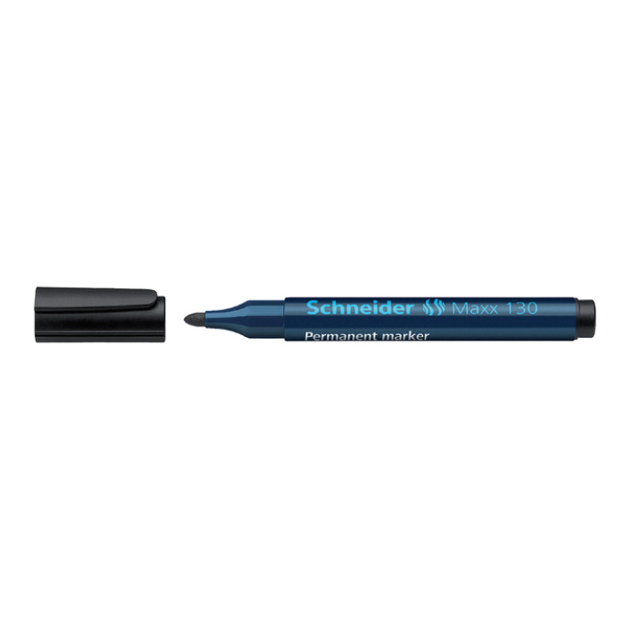 Permanent marker Schneider Maxx 130 rond 1-3mm zwart
