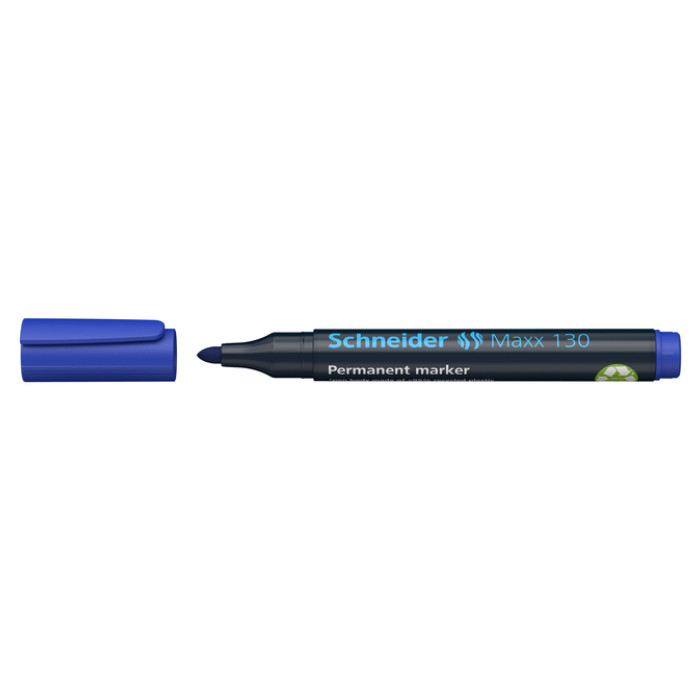 Permanent marker Schneider Maxx 130 rond 1-3mm blauw