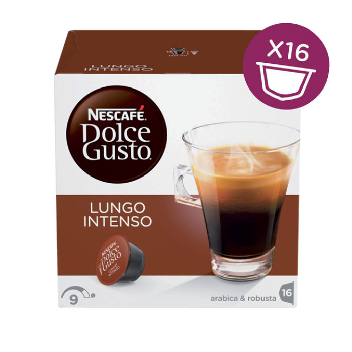 Koffiecups Dolce Gusto lungo intenso 16 stuks
