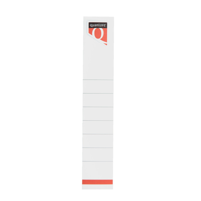 Rugetiket Quantore smal 34x190mm zelfklevend wit 10 stuks
