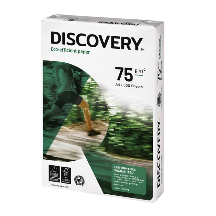 Kopieerpapier Discovery A4 75gr wit 500 vel