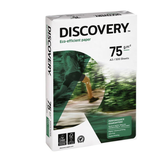 Kopieerpapier Discovery A3 75gr wit 500 vel