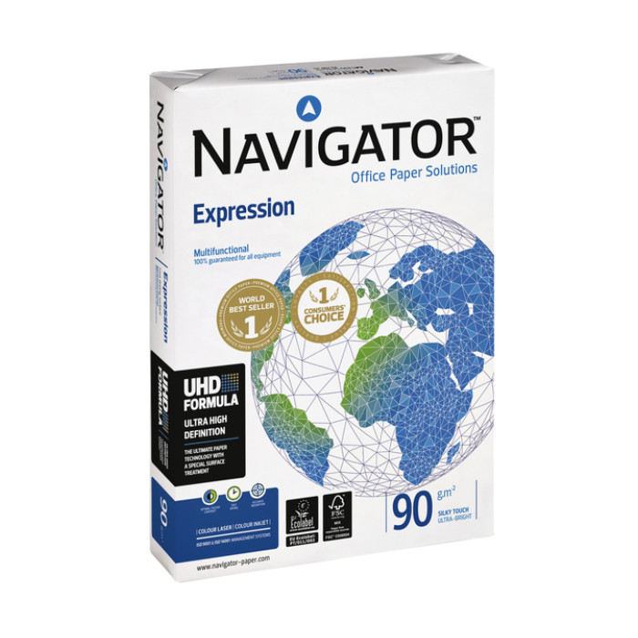 Kopieerpapier Navigator Expression A4 90gr wit 500 vel