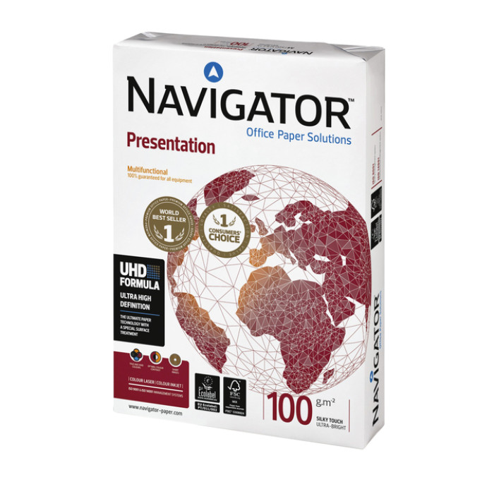 Kopieerpapier Navigator Presentation A3 100gr wit 500 vel
