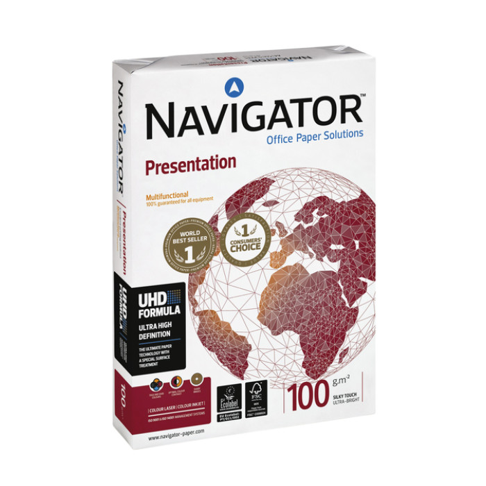 Kopieerpapier Navigator Presentation A3 100gr wit 500 vel