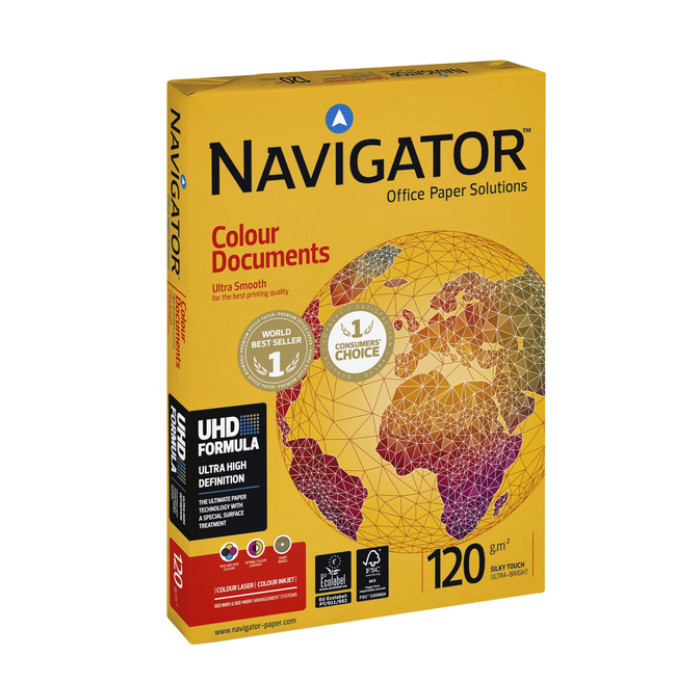Kopieerpapier Navigator Colour Documents A3 120gr wit 500 vel