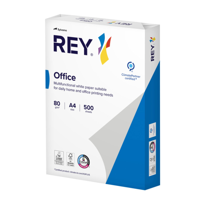 Kopieerpapier Rey Office A4 80gr wit 500 vel