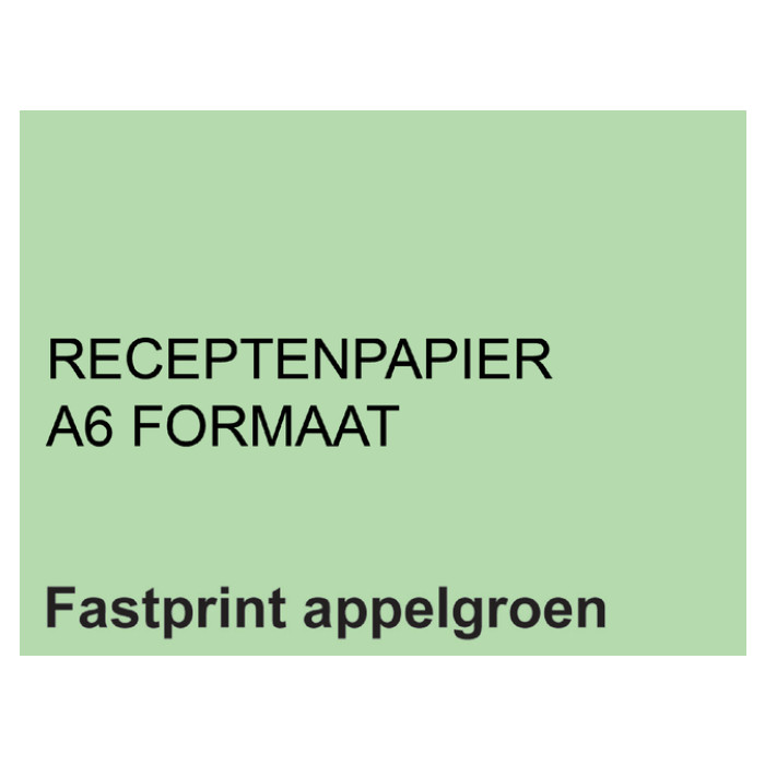 Receptpapier Fastprint A6 80gr appelgroen 2000 vel