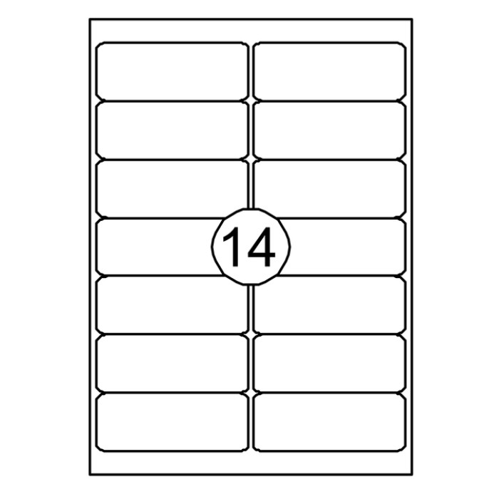 Etiket Quantore 99.1x38.1mm 1400 stuks