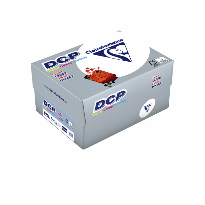 Laserpapier Clairefontaine DCP A4 120gr wit 250 vel