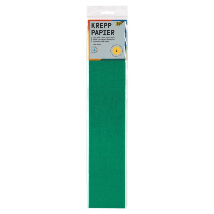 Crêpepapier Folia 50x250cm 10vel 141 mosgroen