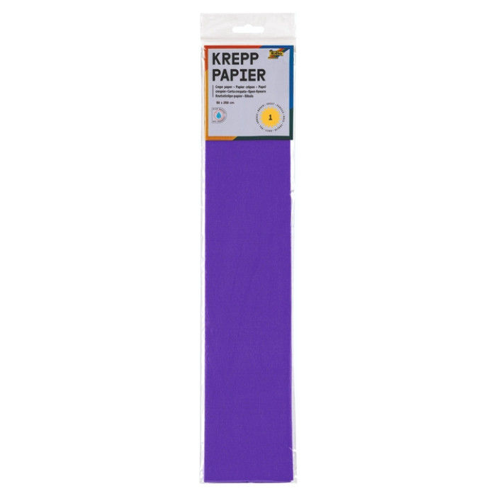 Crêpepapier Folia 50x250cm 10vel 122 donkerviolet