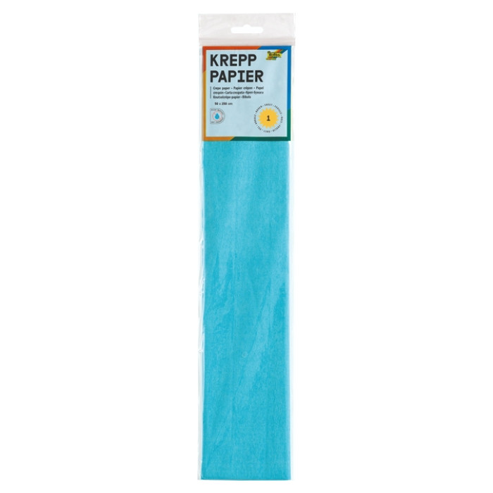 Crêpepapier Folia 50x250cm 10vel 120 lichtblauw
