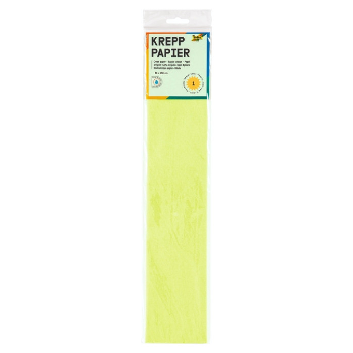 Crêpepapier Folia 50x250cm 10vel 145 lichtgroen