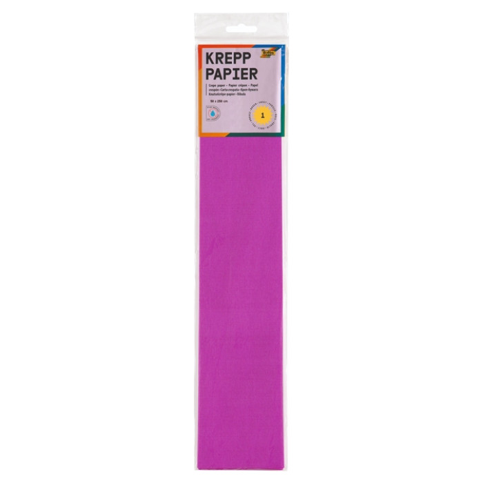 Crêpepapier Folia 50x250cm 10vel 154 donkerroze