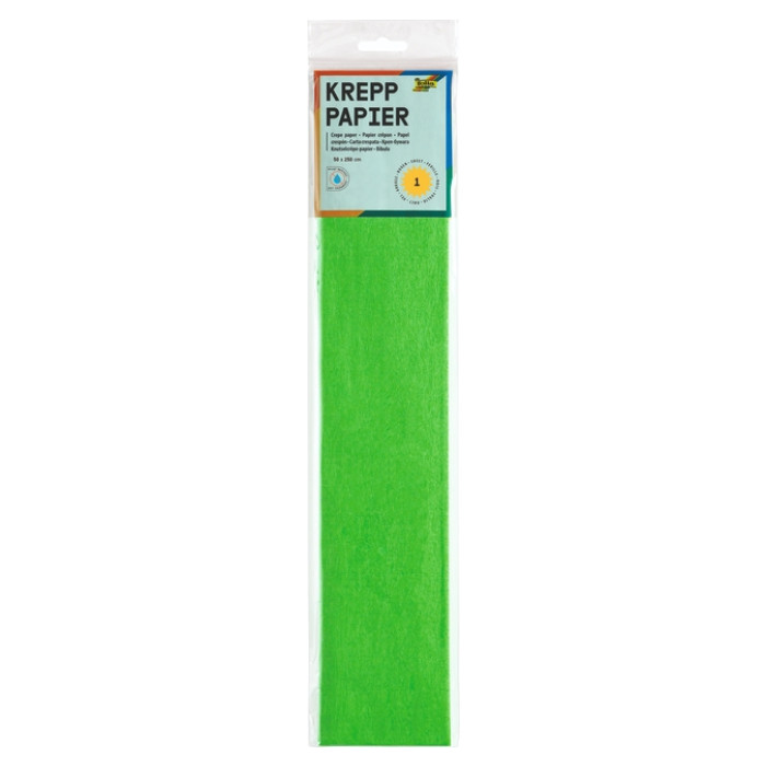 Crêpepapier Folia 50x250cm 10vel 140 geelgroen