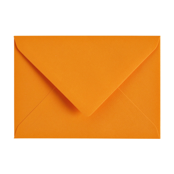 Envelop Papicolor C6 114x162mm oranje pak à 6 stuks