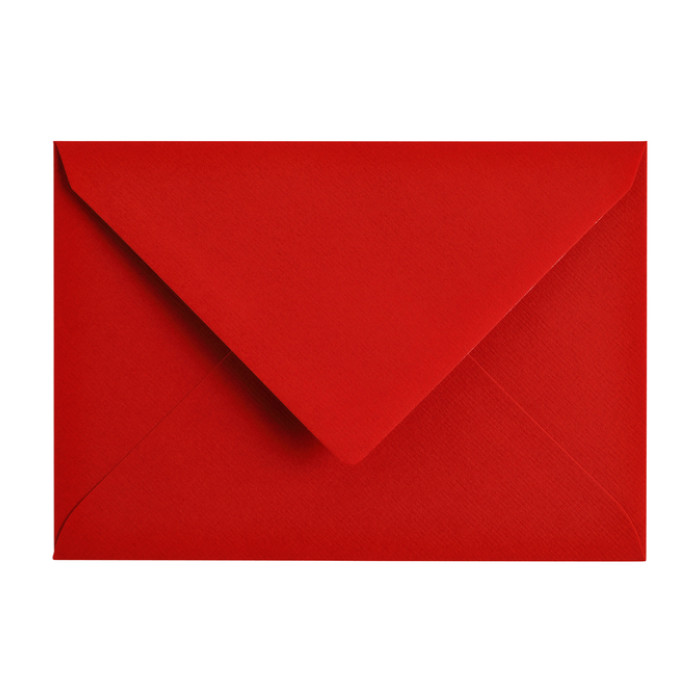 Envelop Papicolor C6 114x162mm rood pak à 6 stuks