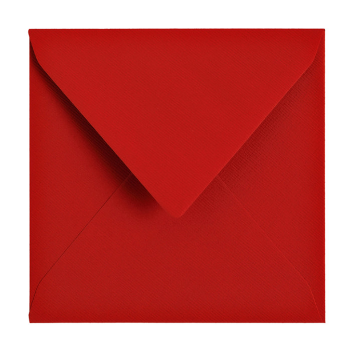 Envelop Papicolor 140x140mm rood pak à 6 stuks