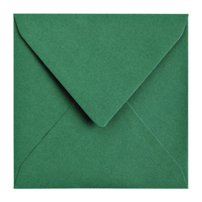 Envelop Papicolor 140x140mm dennengroen pak à 6 stuks