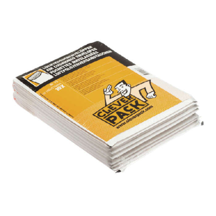 Envelop CleverPack luchtkussen nr14 180x265mm wit pak à 10 stuks
