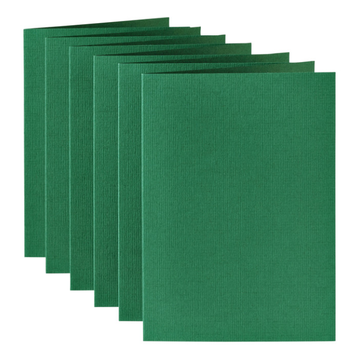 Correspondentiekaart Papicolor dubbel 105x148mm dennengroen pak à 6 stuks