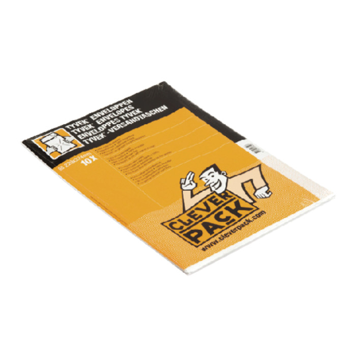 Envelop CleverPack Tyvek C4 229x324mm zelfklevend wit pak à 10 stuks