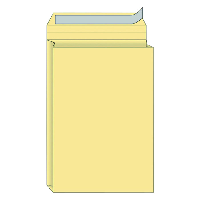 Envelop Quantore monsterzak 230x350x38mm zelfklevend creme 125 stuks