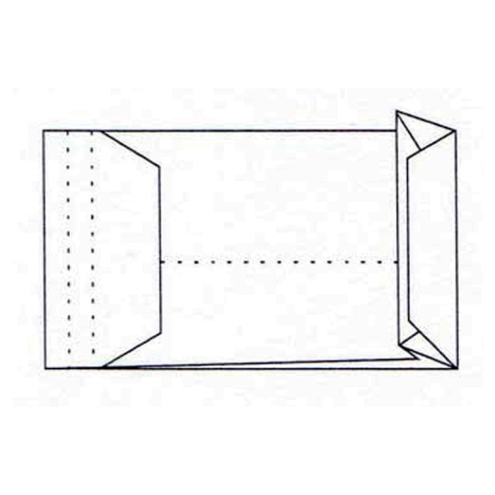 Envelop Quantore monsterzak 262x371x38mm zelfklevend wit 10 stuks