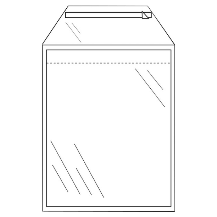 Envelop CleverPack akte A4 220x300mm zelfklevend transparant 50 stuks