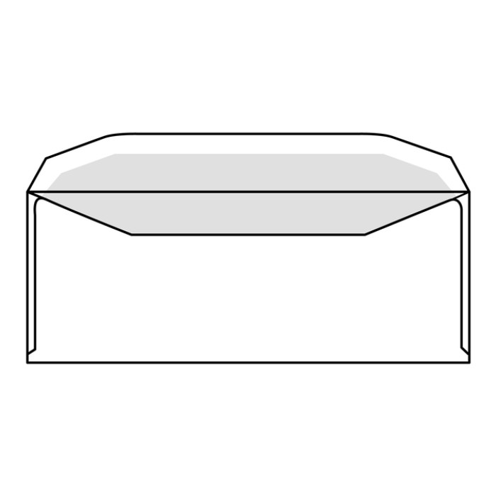 Envelop IEZZY C5/6 114x229mm venster rechts gegomd wit 500 stuks