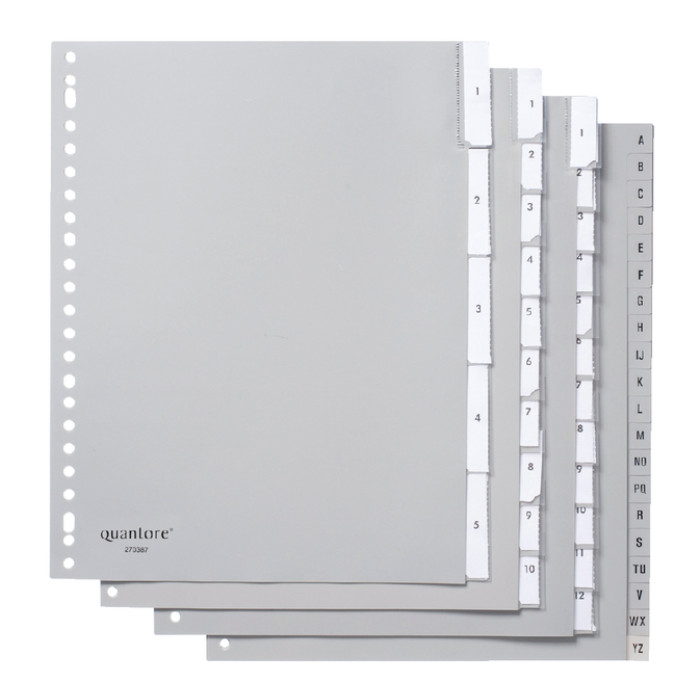 Tabbladen Quantore 23-gaats 10-delig+venster extra breed PP
